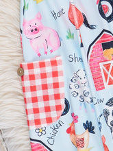 Red Gingham Farm Ruffle Dress