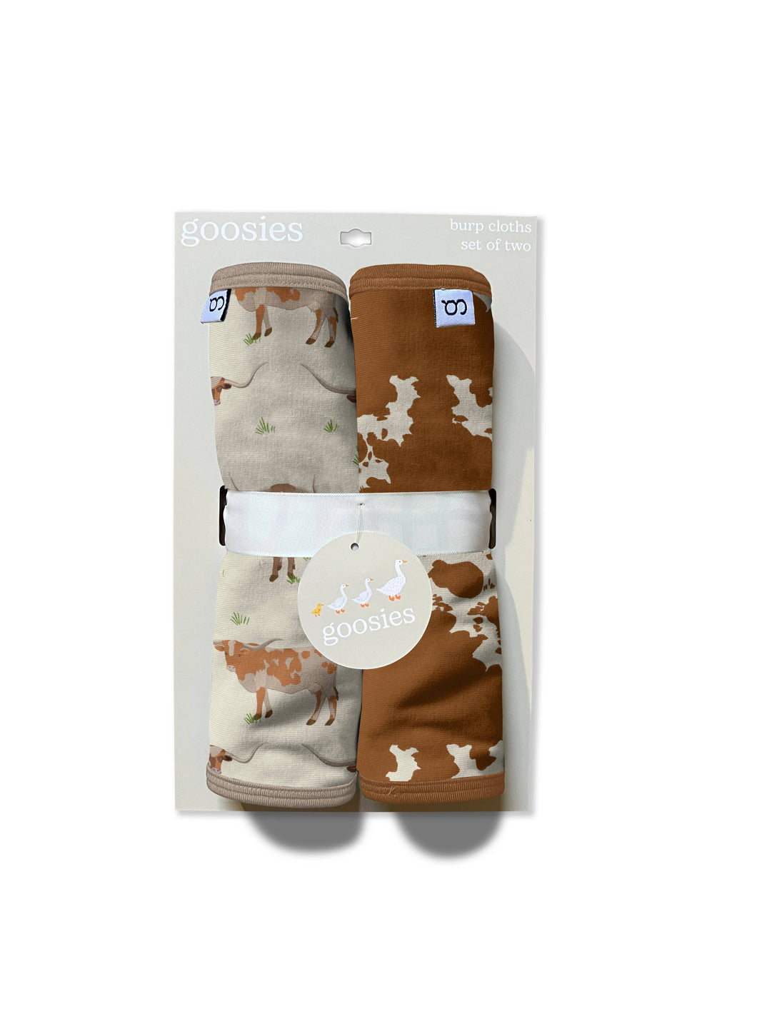 Longhorn Cows Burp Cloth Set