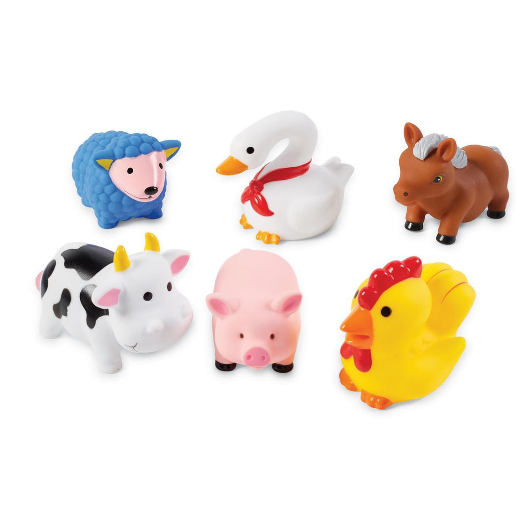 Rubber Farm Animal Bath Toys