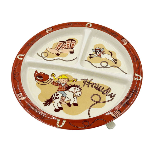Howdy Cowgirl Suction Plate