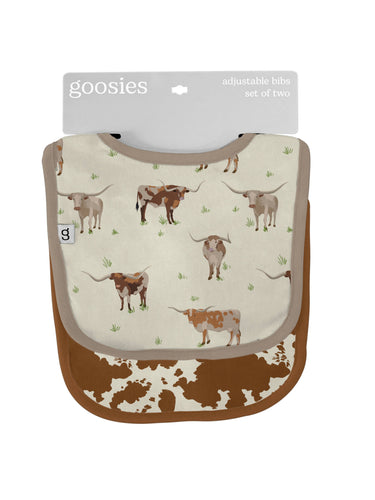 Longhorns Cows Bib Set