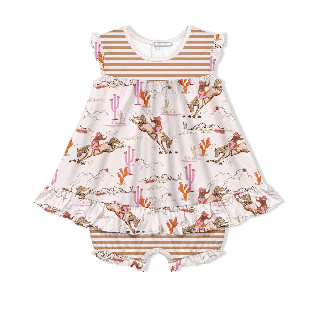 Saddle Up Bubble Romper