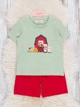 Striped Embroidered Farmhouse Outfit