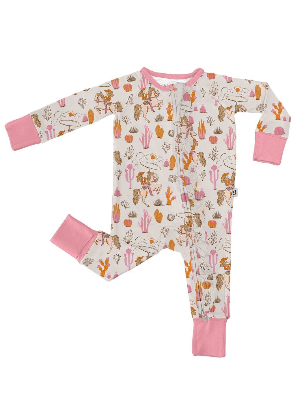 Saddle Up, Cowgirl Zipper Pajamas