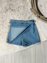 Denim Asymmetrical Short