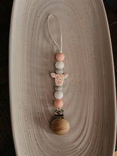 Pink Cow Pacifier Clip