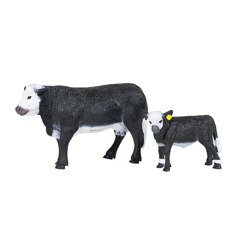 Black Baldy Cow & Calf Set