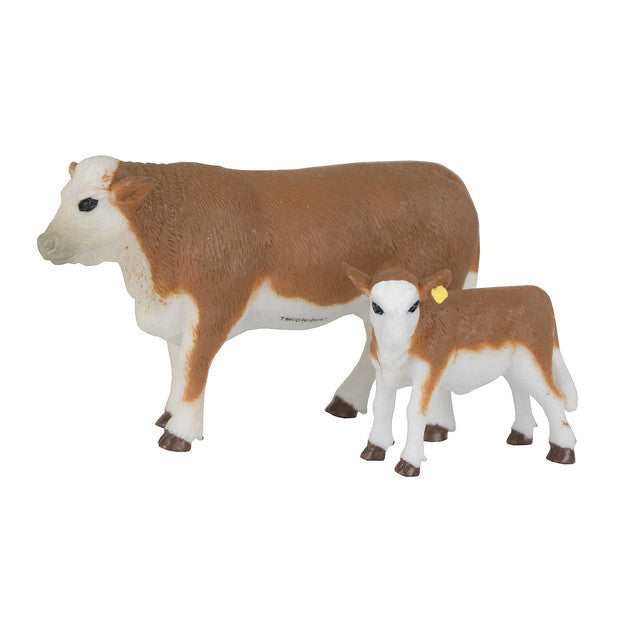 Hereford Cow & Calf Set