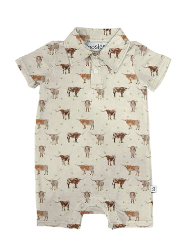 Longhorns Cows Romper