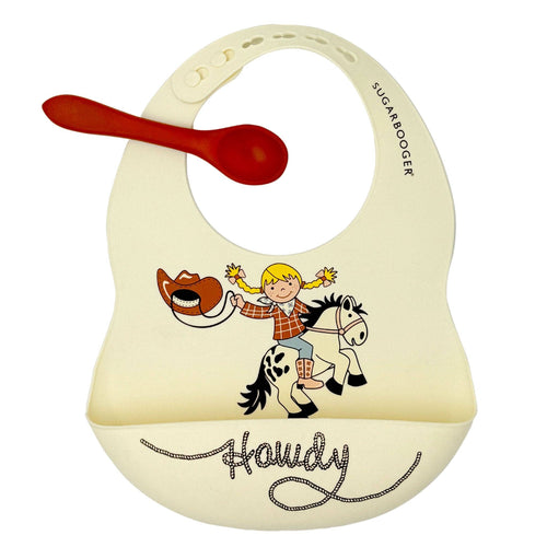 Howdy Cowgirl Bib Set