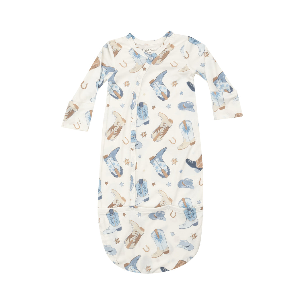 Blue Cowboy Boots Bundle Gown