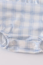 Farm Smocked Gingham Boys Romper