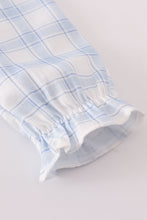 Farm Smocked Gingham Bubble Romper