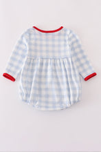 Farm Smocked Gingham Boys Romper