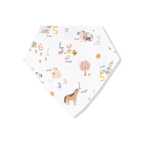 Counting Farm Bandana Bib