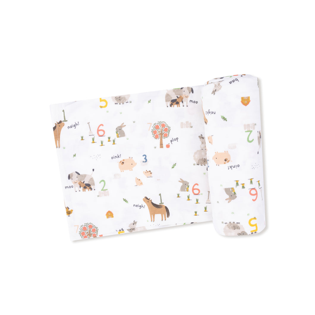 Counting Farm Swaddle