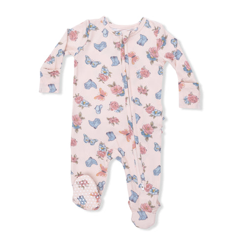 Country Girl Boots Zipper Footie