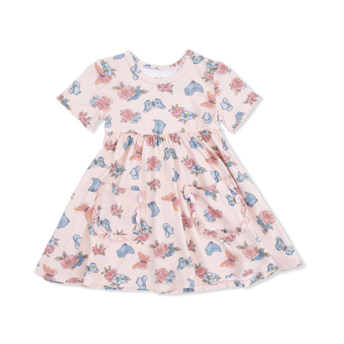 Country Girl Boots Twirly Dress