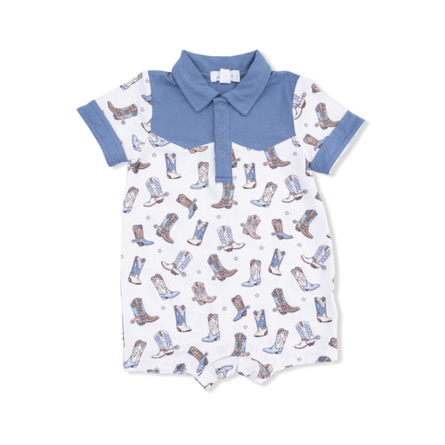 Cowboy Boots Shortie Romper