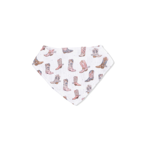 Cowgirl Boots Bandana Bib