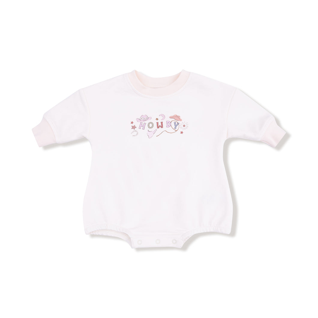 Howdy Pink Bubble Sweatshirt