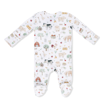 Cute Farm Animals Zipper Footie