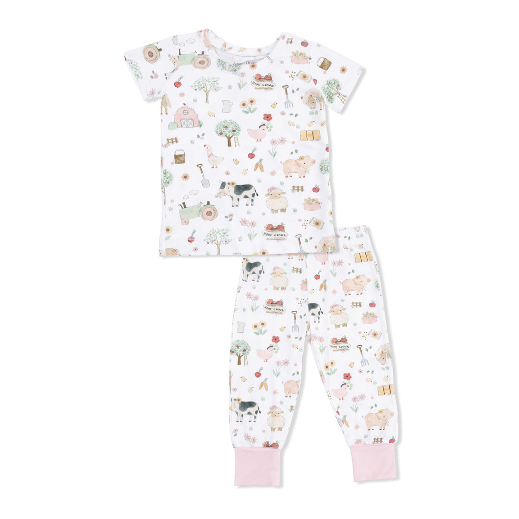 Cute Farm Animals Girls PJ Set