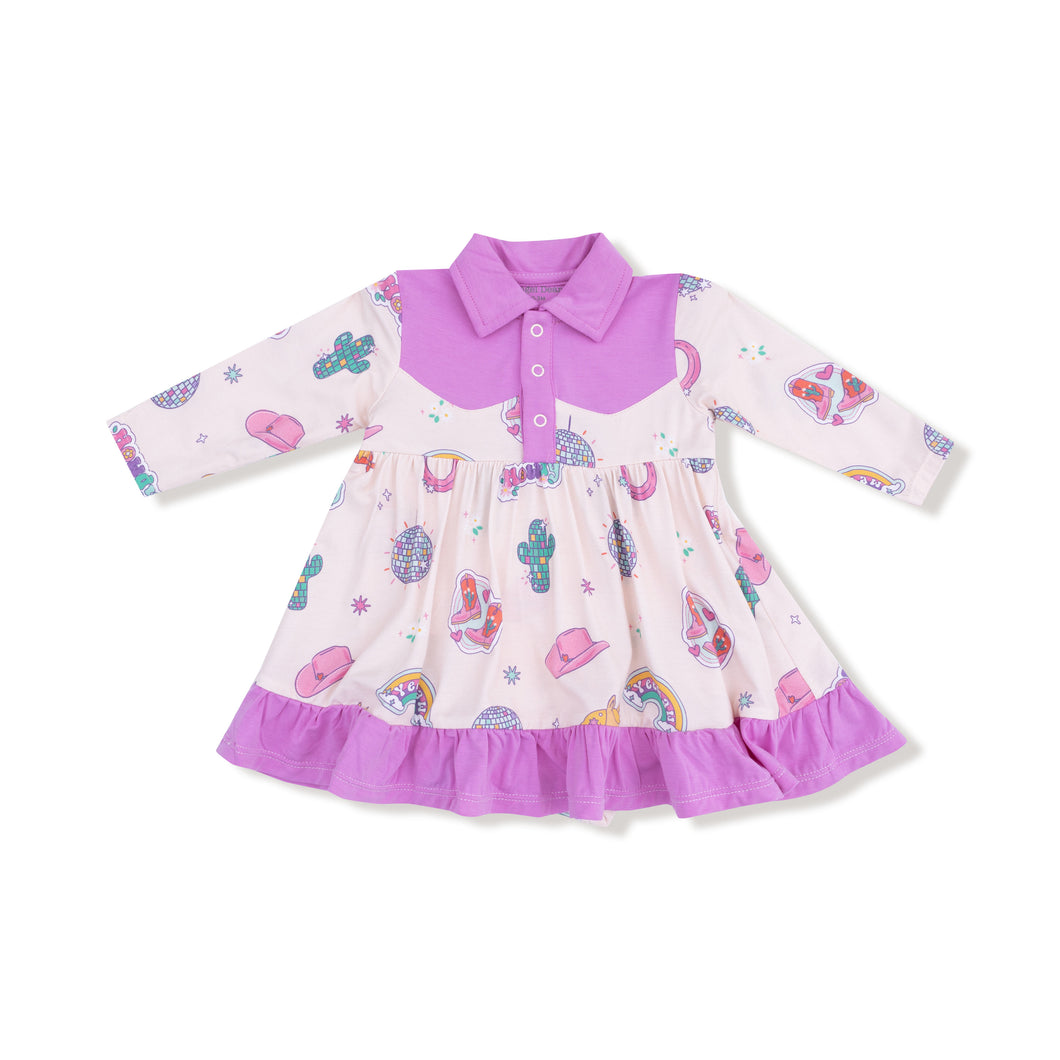 Disco Cowgirl Infant Dress