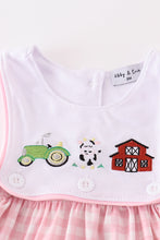 Poppy Pink Farm Bubble Romper