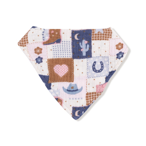 Patchwork Cowgirl Bandana Bib