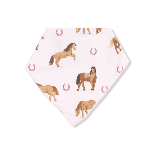 Pink Horses Bandana Bib