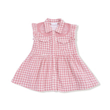 "Howdy" Pink Plaid Shirt Dress