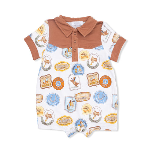 Rodeo Patches Shortie Romper