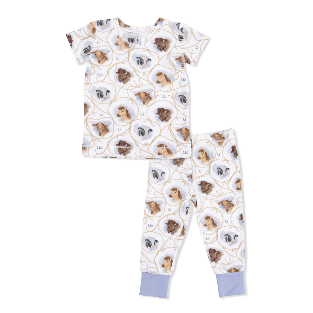 Farm Animals Silhouette Pajama Set