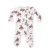 Western Buckaroo Zipper Footie