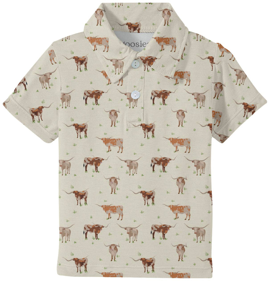 Longhorns Cows Polo Shirt