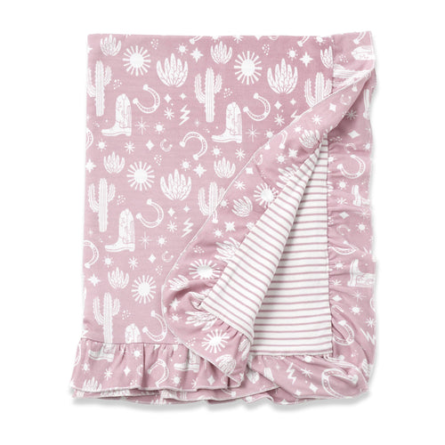 Little Cowgirl Bamboo Blanket