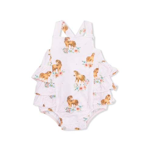 Ruffled Pretty Ponies Romper