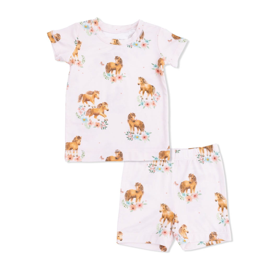 Pink Ponies Pajama Set