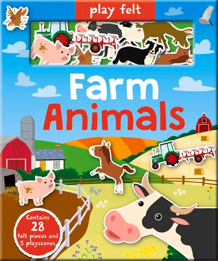 Play Felt Farm Animals Board Book