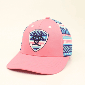 Ariat Pink & Blue Aztec Cap