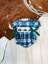 Tractor Smocked Bubble Romper